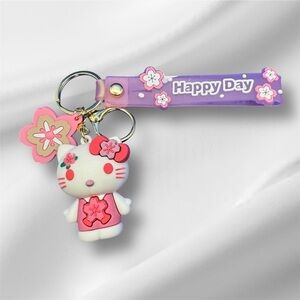 Kitty Keychain - Dark Pink